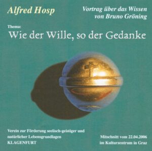 Alfred Hosp - Wie der Wille so der Gedanke